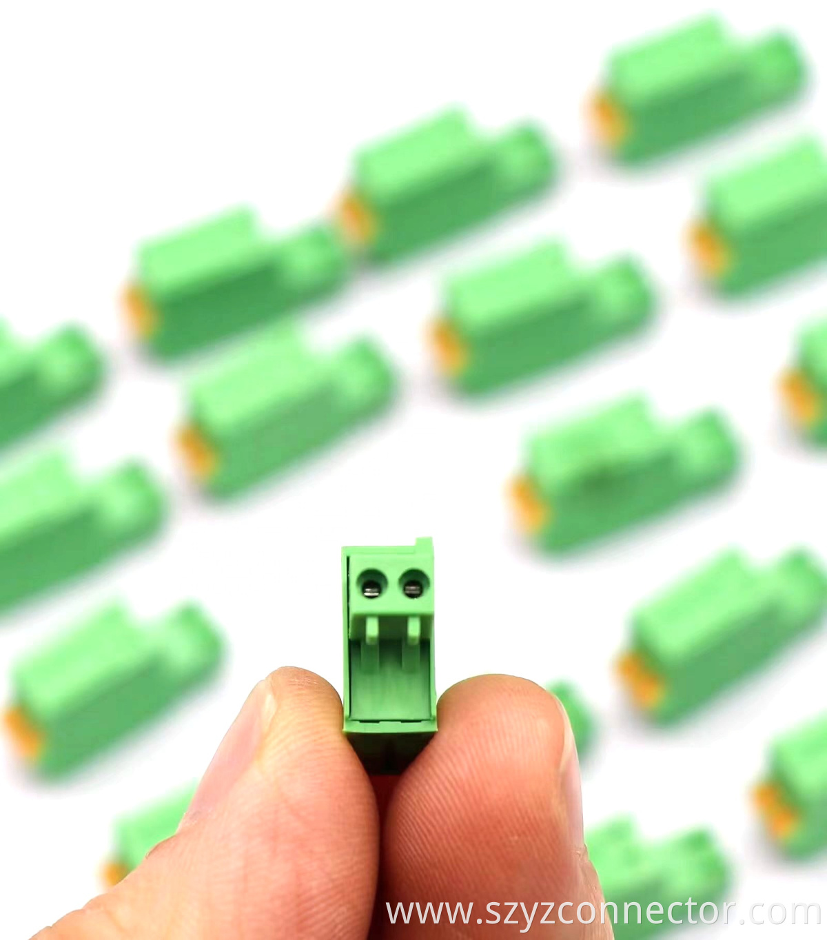 2.5mm Pitch Pluggable Terminal Blocks Female 2P Green